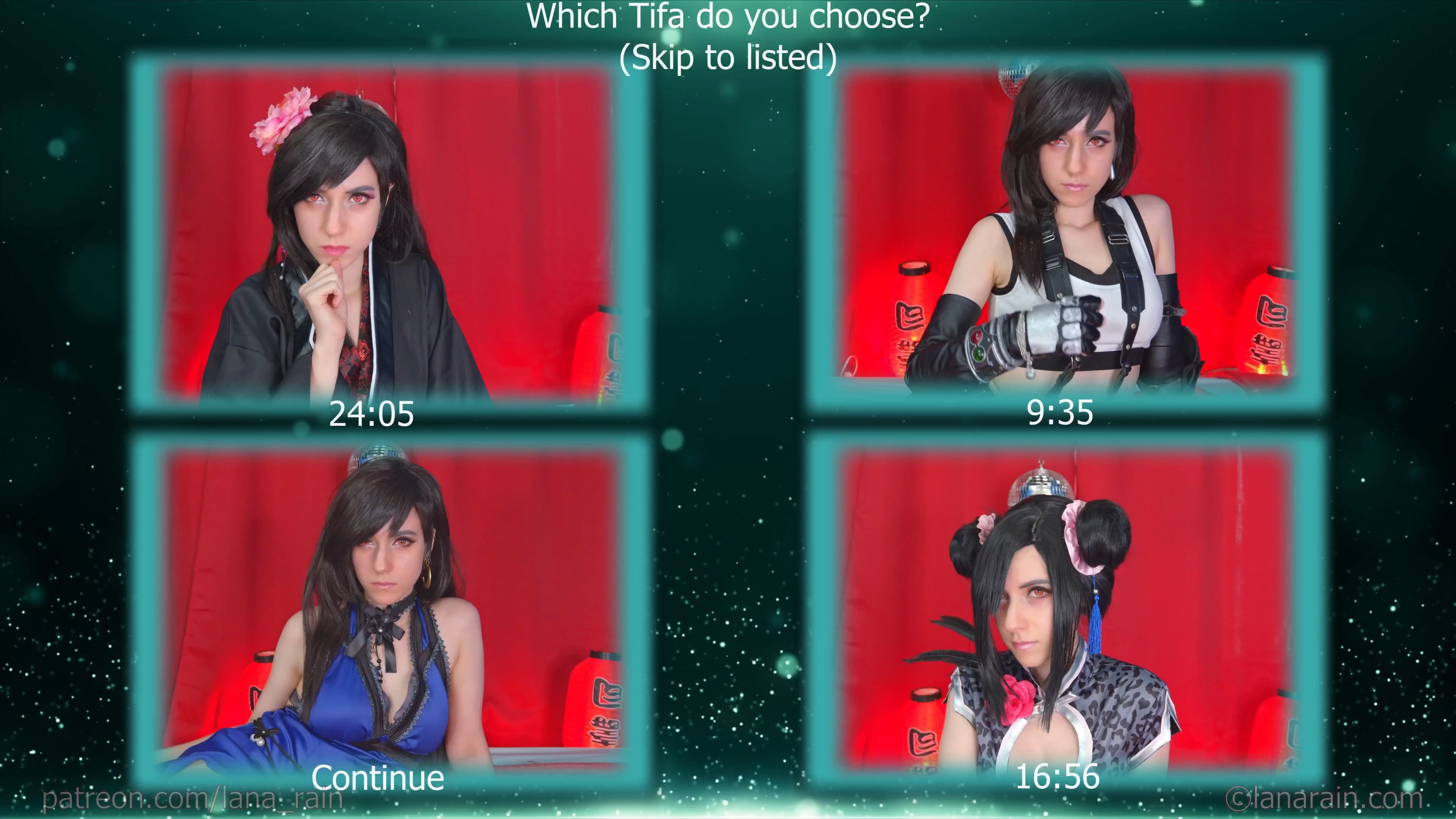 Lana Rain Choose Your Own Tifa Lockhart Auditions Thothub