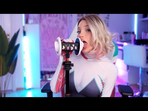 Alice Delish ASMR - SPIDER GWEN (????️STACY) PLEASES YOUR EARS!????️