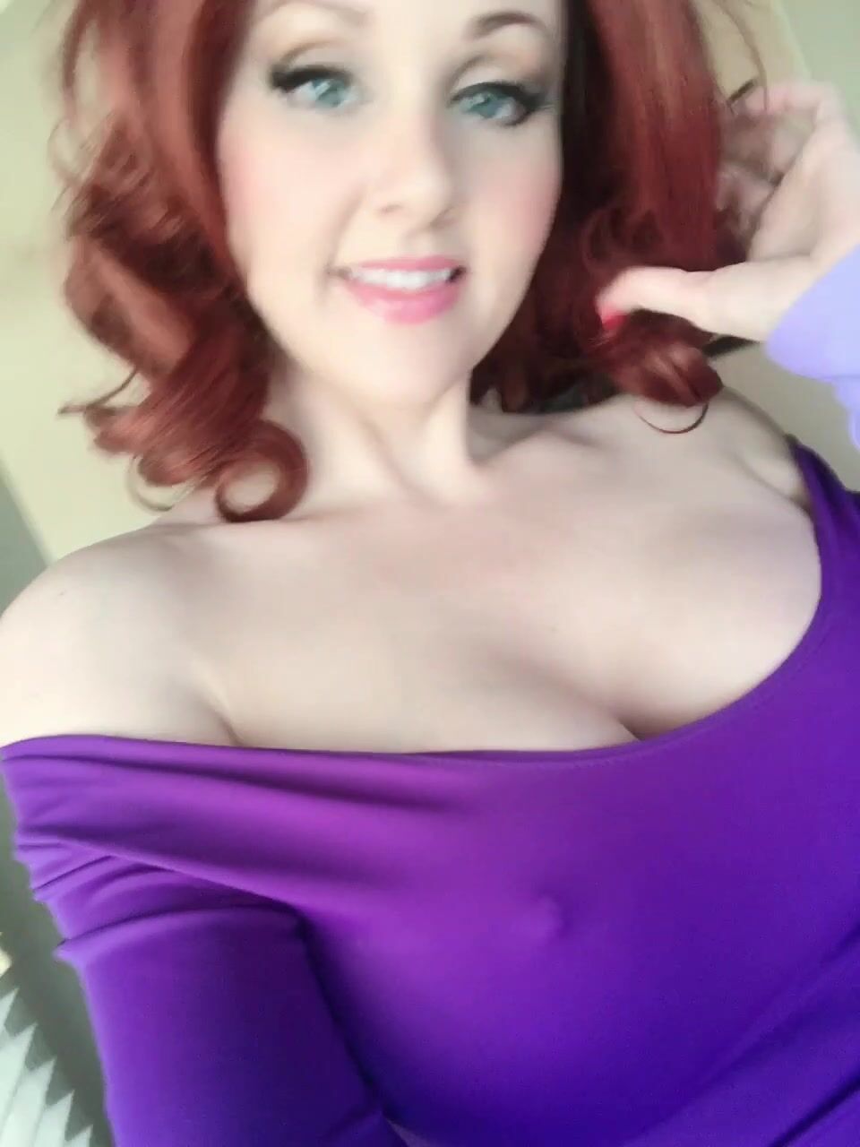 Angie Griffin Purple Top
