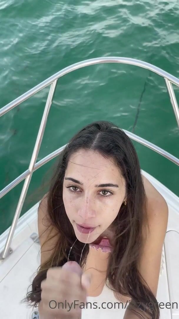 Yacht Blow Job - Izzy Green blowjob on a boat - EroThots