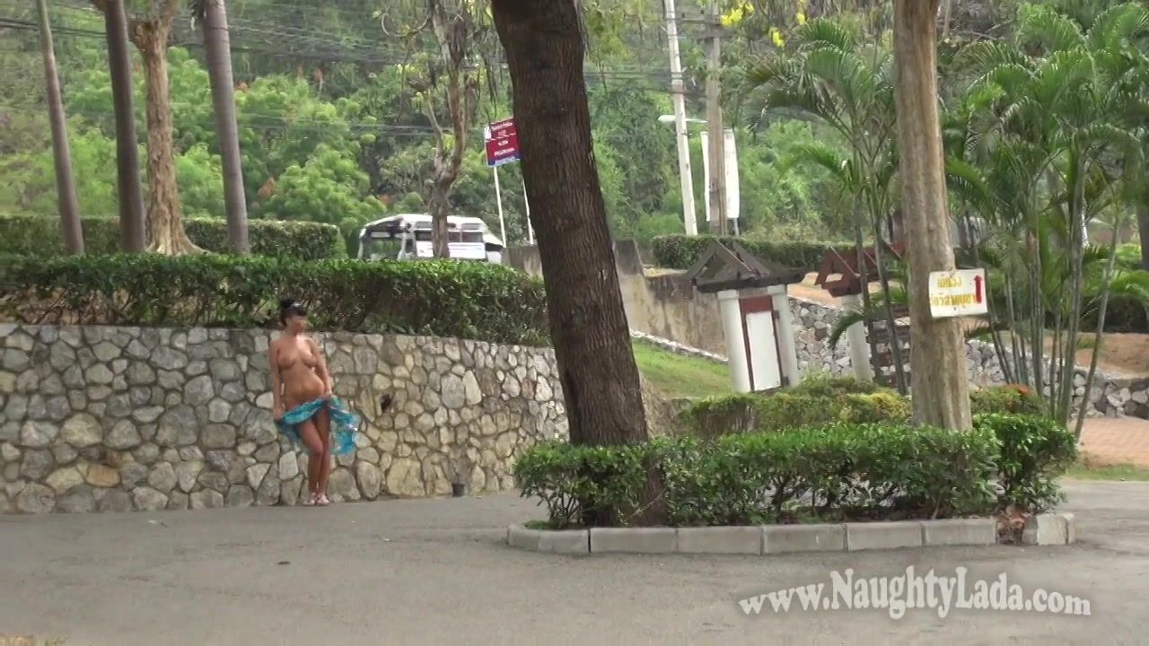 Naughty Lada - Flashing and nudity in public park